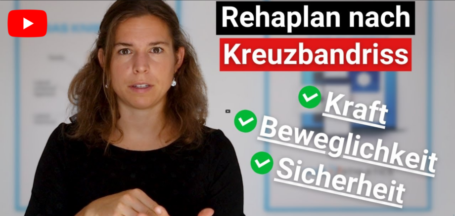 Rehaplan nach Kreuzbandriss