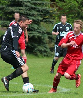 Vor dem Kreuzbandriss: Guido beim Fußball