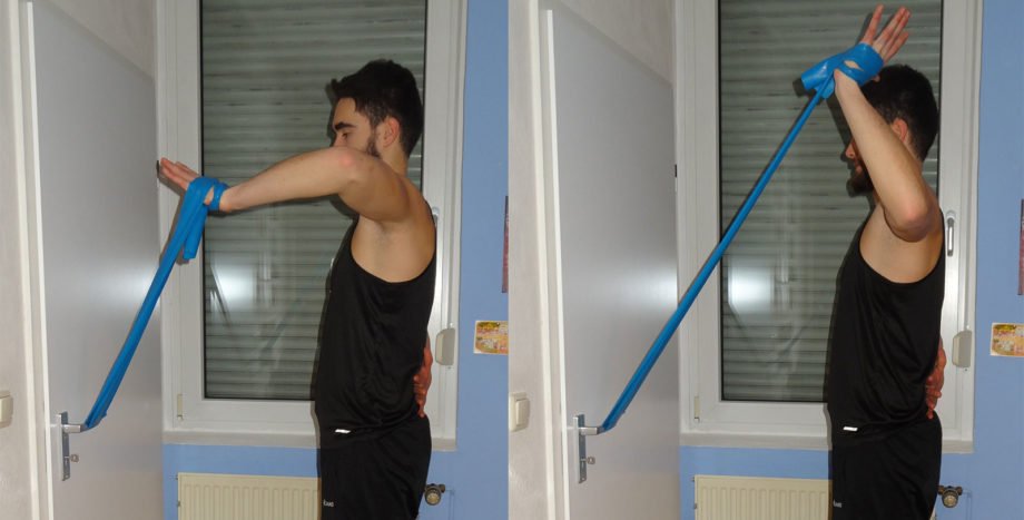 Training der Außenrotation bei 90° Abduktion